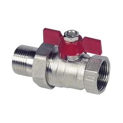 1 cal ball valve with butterfly and stuffing box fittings