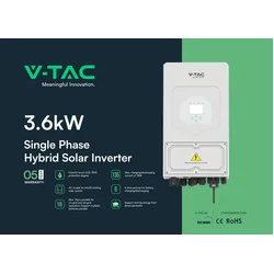 1-FAZOWY HIBRĪDA INVERTORS SUN-3.6K-SG03LP1-EU IESLĒGTS/IZSLĒGTS TĪKLS AR JAUDU 3,6kW