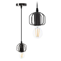 Loft-style hanging ceiling lamp APP595-1CP Black