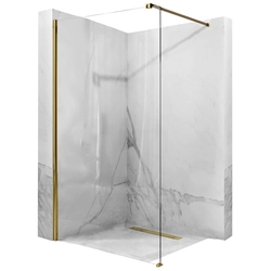 Rea Aero shower wall Gold 90 Walk In