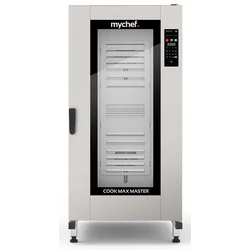 Gas combi-steam oven | with a pram | automatic washing system | 20xGN2/1 | 40 kW | 230 V | Mychef COOK MAX MASTER 202G