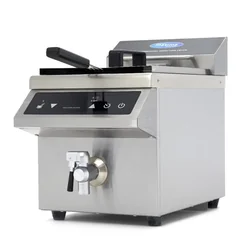 10L induction fryer with drain tap