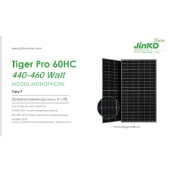 Photovoltaic panel Jinko MM445-60HLD-MBV SF