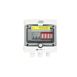 PV switchboard connectionAC hermetic IP65 EMITER with AC Dehn surge arrester type 2, 16A 3-F