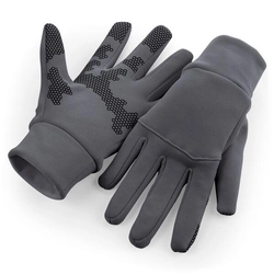Beechfield Softshell Sports Tech gloves Size: S / M, Color: gray