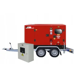 GENERATOR SILENCED 28KVA ATS TRAILER