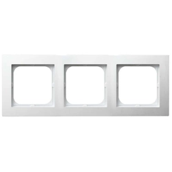 Cover frame for domestic switching devices Ospel R-3G/00 AS White Plastic