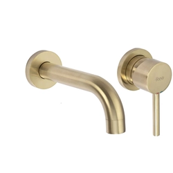 REA LUNGO Gold Brushed Flush-Mounted Mixer + BOX