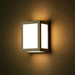 12W Luminária de parede LED Corpo cinza IP65 4000K