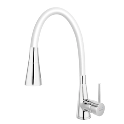 Sink faucet Ferro Zumba II, white, flexible