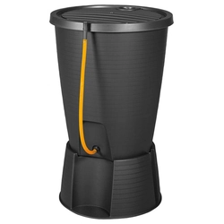 Plastic rainwater barrel INDIGO WATER - graphite