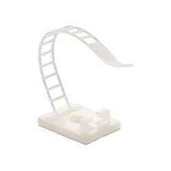 Adjustable plastic support for holding cables, WHITE, 25x18 mm, self-adhesive, 100 pc TAA-1-W