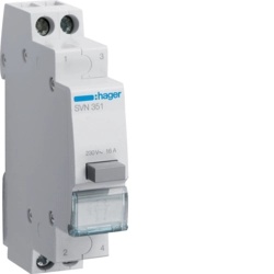 Push button for distribution board Hager SVN351 AC Not applicable Grey IP20