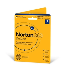 NORTON 360 DELUXE 50GB +VPN 1 UŽIVATEL PRO 5 ZAŘÍZENÍ NA 1 ROK-ELEKTRONICKÁ LICENCE