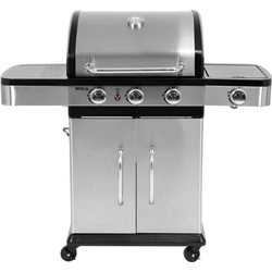 Gas grill with cabinet and cover 3 burners + auxiliary burner