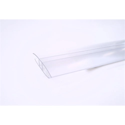 Profile H (connecting) for polycarbonate panels 4mm, 2m, Transparent