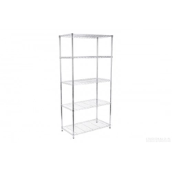 Openwork drip storage rack with 5 shelves