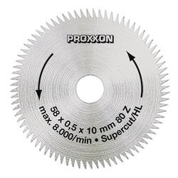 Saw blade Proxxon 58 * 10 * 0.5mm 80T 28014