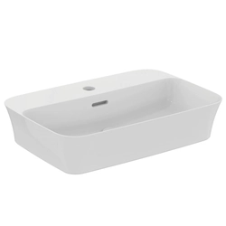 Ideal Standard Ipalyss freestanding washbasin, rectangular, 380x550 mm, white with overflow and tap hole