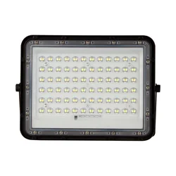 15W LED solarni projektor 6400K uklonjiva baterija 3m kabel, crni