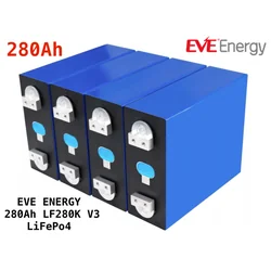 16 бр. клетъчна батерия 280Ah EVE Energy m.LF280K V3 LiFePO4 8000 цикли