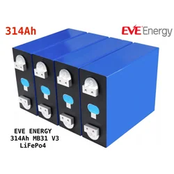 16 бр. клетъчна батерия 314Ah EVE Energy m.MB31 V3 LiFePO4 8000 цикли