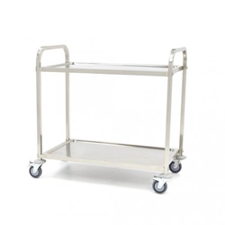 Stainless steel serving trolley Maxima 2 MAXIMA 09300545