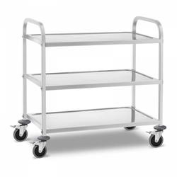 Waiter's trolley - 3 shelves - 240 kg ROYAL CATERING 10011475 RCSW 3B