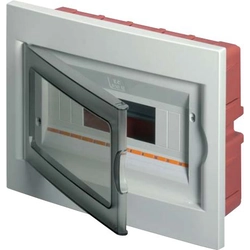 Elettrocanali Flush-mounted modular switchgear 1x4 series 630 transparent gray door (EC63004)