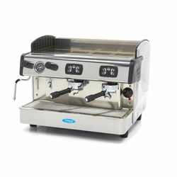Professional coffee espresso machine with 2 LARGE GROUPS, 480 cups / h, 3.35Kw, 680x590x530h
