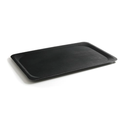 Serving tray, non-slip surface, GN1 / 1, 530x320 mm, Black