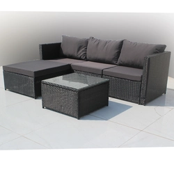A set of rattan garden furniture VOLTA corner sofa 4os
