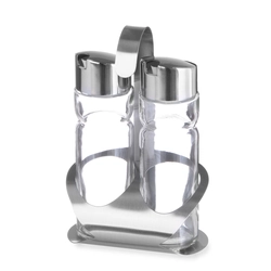 Olive trees with 2 oil / vinegar containers, 150ml, stainless steel, 120x75x (H) 185 mm