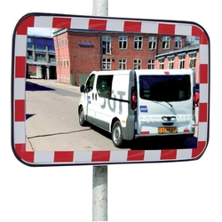 Traffic mirror standard square B600xH400 mm for inside and outside