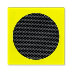Speaker cover, with round grille, yellow, ABB Levit 5016H-A00075 64 5016H-A00075 64