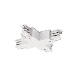 X-shaped connector for a 3-phase surface-mounted track, white SLV 175151