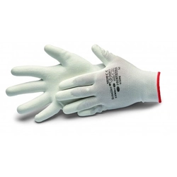 White PU nylon gloves 11 / xxl