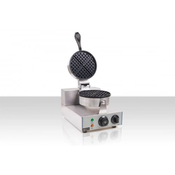 Electric waffle maker 1300W round with timer