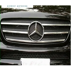 1998-2005 MERCEDES ML W163 - Baguettes de calandre chromées avec accents chromés