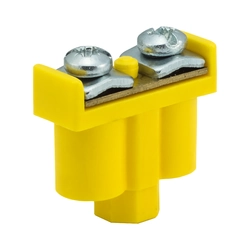 VZPD 092-07 Double clamp 2x1-4mm2 400V yellow-green