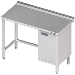 Stainless steel table with a cabinet (P) 160x70 | Stalgast