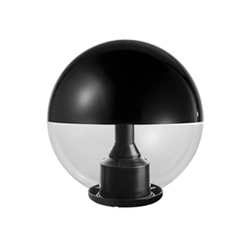 Park fixture SFERA LED 7W transparent with mask 250mm IP44, 1010.282T Mareco Luce