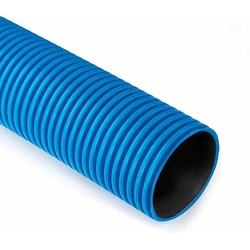 Corrugated pipe QRK 110 blue (6mb) (DVK)