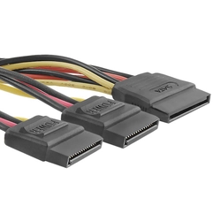Qoltec Cable SATA splitter female | 2xfemale | 0.2m