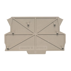 Endplate and partition plate for terminal block Weidmüller 8389030000 Beige V0