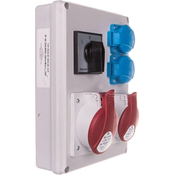 SEZ Switchboard 1x16A 5P/ 1x32A 5P 2x230V TVM 21 IP44 circuit breaker (ROS-W1603.2/L-0-P)