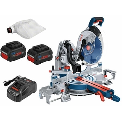 Bosch GCM 18V-305 GDC cordless miter saw 18 V | Saw blade 305 mm x 30 mm | Cutting max. 104 x 341 mm | Carbon Brushless | 2 x 5,5 Ah battery + charger