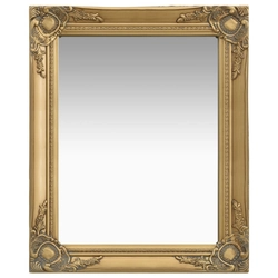 Baroque wall mirror, 50 x 60 cm, gold