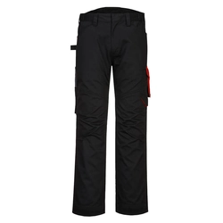 PORTWEST Service pants PW2 Size: 40, Color: black-red