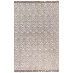 Kilim rug, cotton, 160 x 230 cm, taupe with a pattern